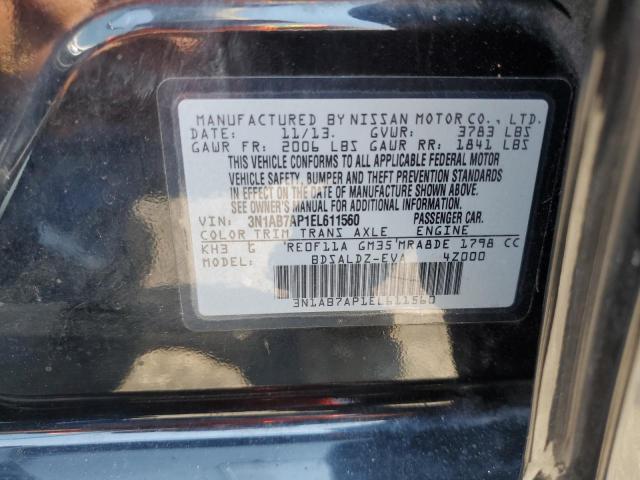 3N1AB7AP1EL611560 | 2014 Nissan sentra s