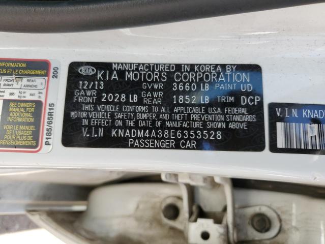 KNADM4A38E6353528 KIA RIO LX