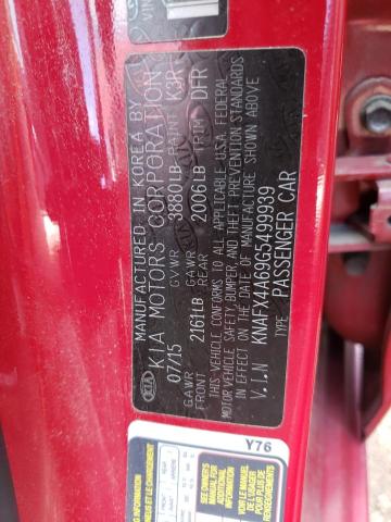 KNAFX4A69G5499939 KIA FORTE LX