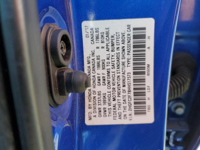 2HGFC2F78HH517573 Honda CIVIC EX