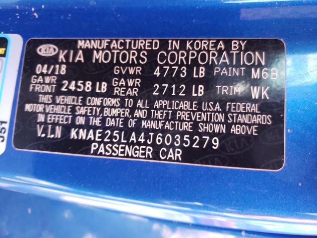 2018 KIA STINGER PR - KNAE25LA4J6035279