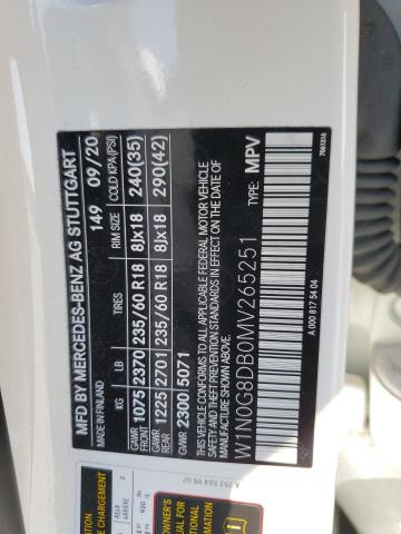 W1N0G8DB0MV265251 Mercedes-Benz GLC 300