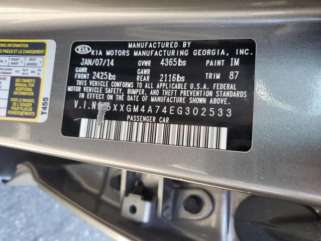 5XXGM4A74EG302533 KIA Optima Lx