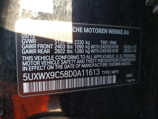 VIN 5UXWX9C58D0A11613 2013 BMW X3, Xdrive28I no.12