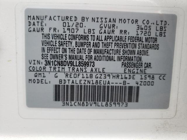 3N1CN8DV9LL859973 Nissan VERSA S