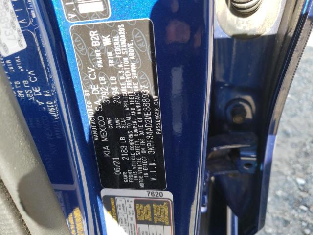 3KPF34AD2ME388937 KIA Forte Gt Line