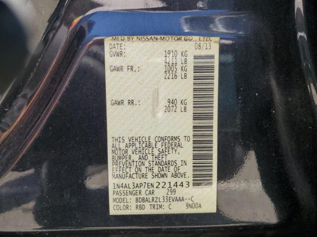 1N4AL3AP7EN221443 Nissan ALTIMA 2.5