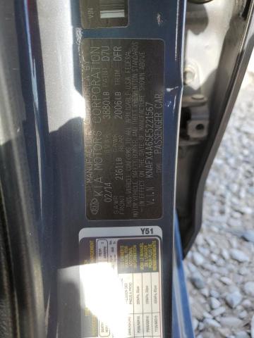 KNAFX4A65E5221567 KIA FORTE LX
