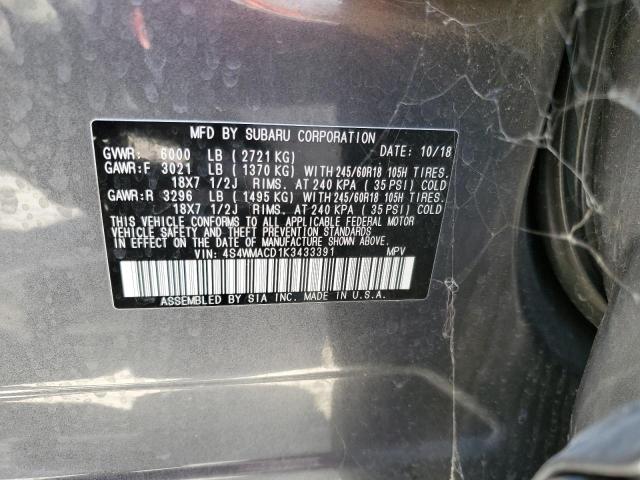 4S4WMACD1K3433391 Subaru Ascent Premium