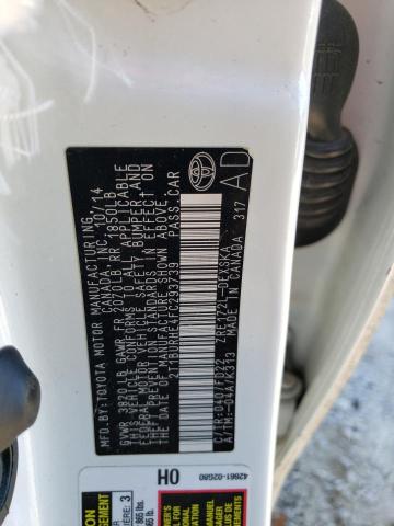 2T1BURHE4FC293739 Toyota COROLLA L