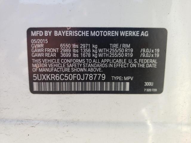 5UXKR6C50F0J78779 2015 BMW X5, photo no. 12
