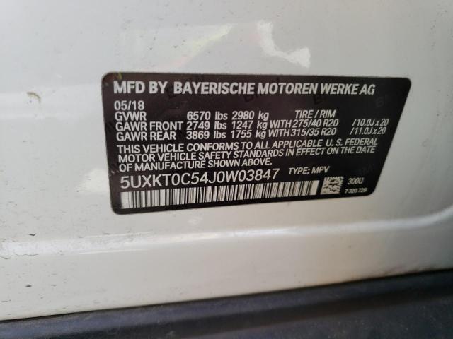 5UXKT0C54J0W03847 BMW X5 Xdr40e