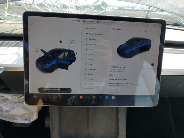 5YJYGDEE5MF158075 | 2021 TESLA MODEL Y