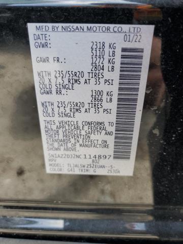 5N1AZ2DJ2NC114897 Nissan Murano Platinum