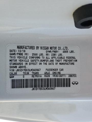 2020 INFINITI Q60 PURE - JN1EV7EK3LM340947