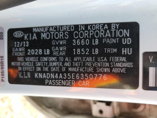 KNADN4A35E6350776 KIA RIO EX