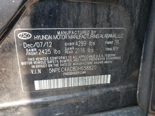 VIN 5NPEC4AC8DH658820 2013 HYUNDAI SONATA no.13