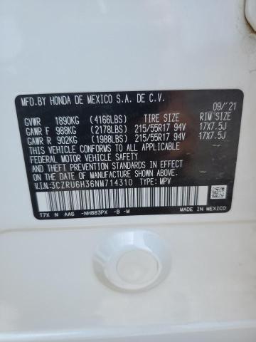 3CZRU6H36NM714310 Honda HR-V LX 13