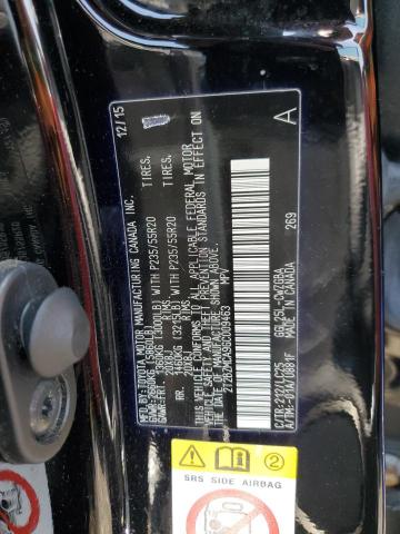 2016 LEXUS RX 2T2BZMCA9GC009463