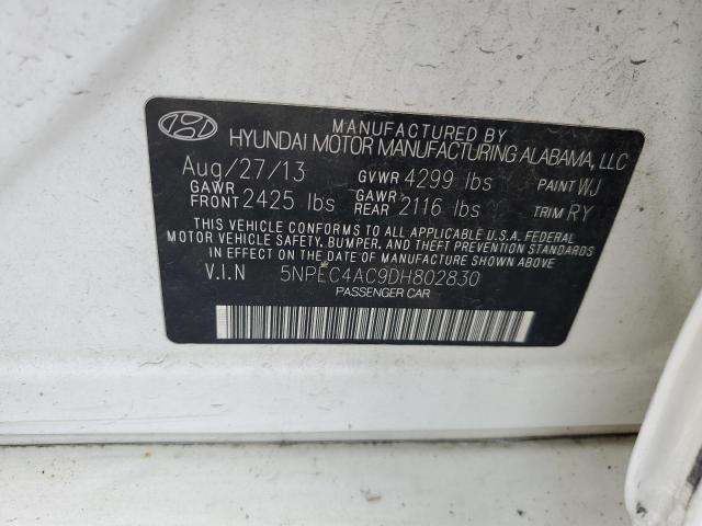 VIN 5NPEC4AC9DH802830 2013 HYUNDAI SONATA no.12