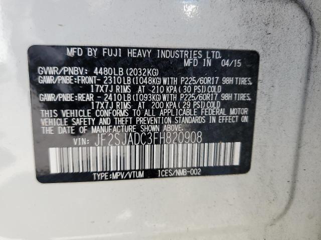 JF2SJADC3FH820908 Subaru Forester 2.5i Premium