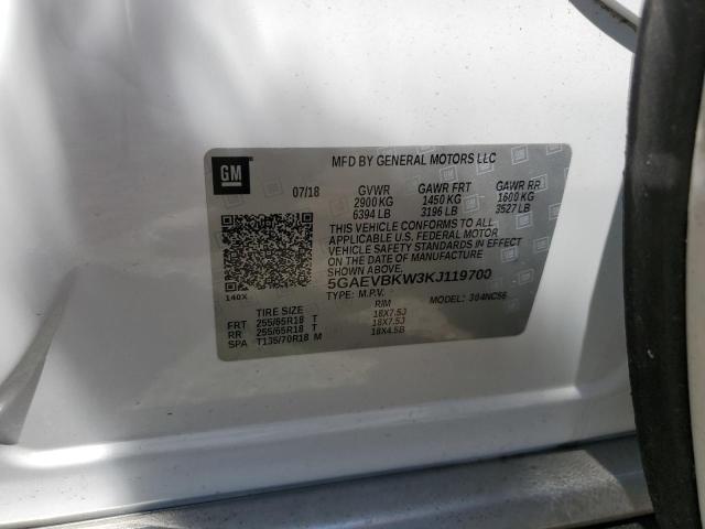 5GAEVBKW3KJ119700 Buick Enclave Premium