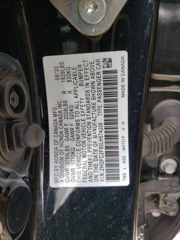 2020 HONDA CIVIC SPOR - 2HGFC2F80LH574206