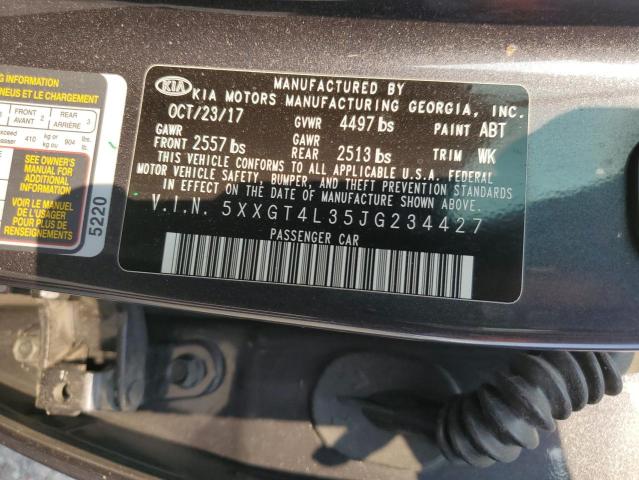 5XXGT4L35JG234427 KIA Optima Lx