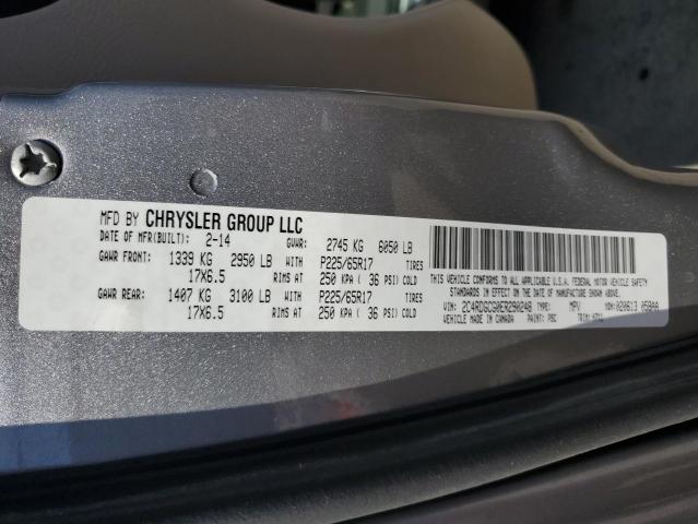 2C4RDGCG0ER290248 Dodge Grand Caravan Sxt