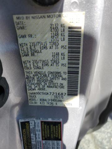 1N6BD0CTXGN721682 Nissan FRONTIER S