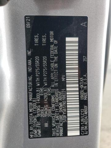 2022 TOYOTA SEQUOIA LI - 5TDFY5B17NS188221