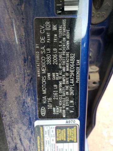 3KPFL4A75HE064882 KIA FORTE LX