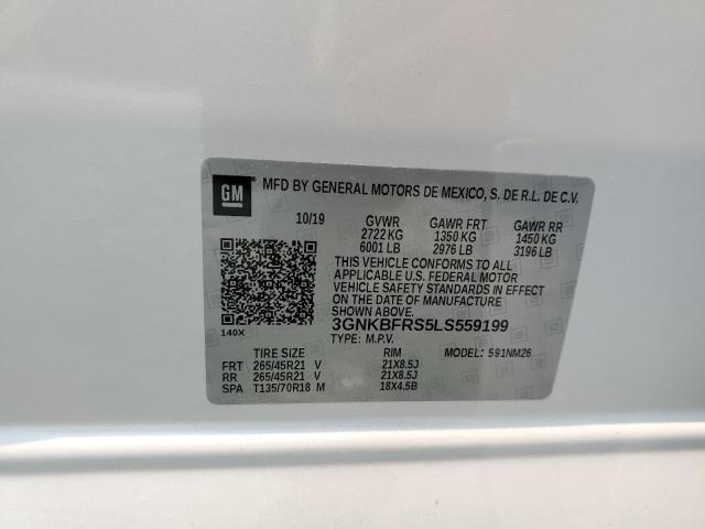 2020 CHEVROLET BLAZER PRE - 3GNKBFRS5LS559199