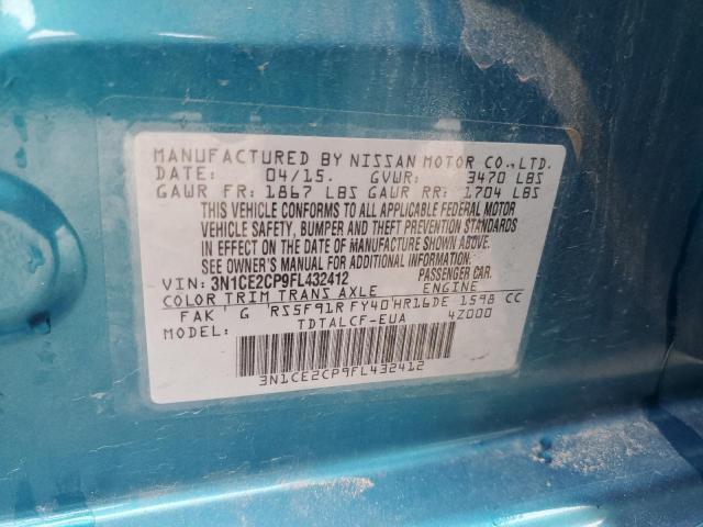 3N1CE2CP9FL432412 Nissan Versa Note S