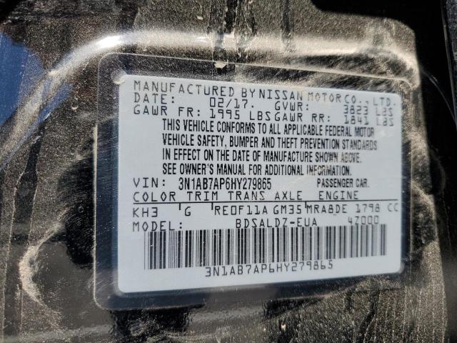 3N1AB7AP6HY279865 Nissan SENTRA S