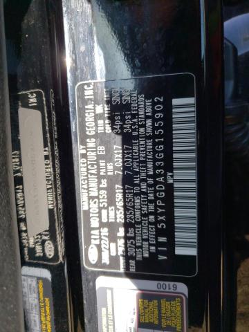 5XYPGDA33GG155902 KIA SORENTO LX