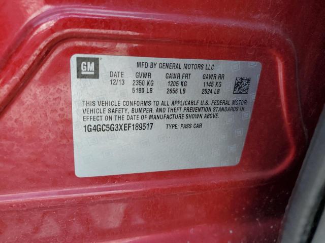 1G4GC5G3XEF189517 Buick Lacrosse