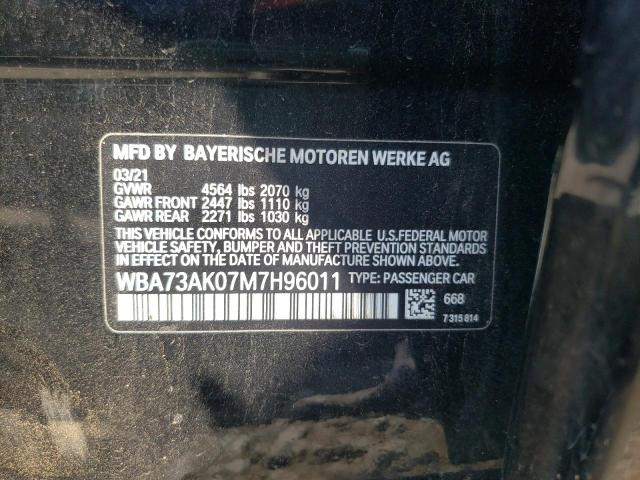 VIN WBA73AK07M7H96011 2021 BMW 2 Series, 228XI no.12