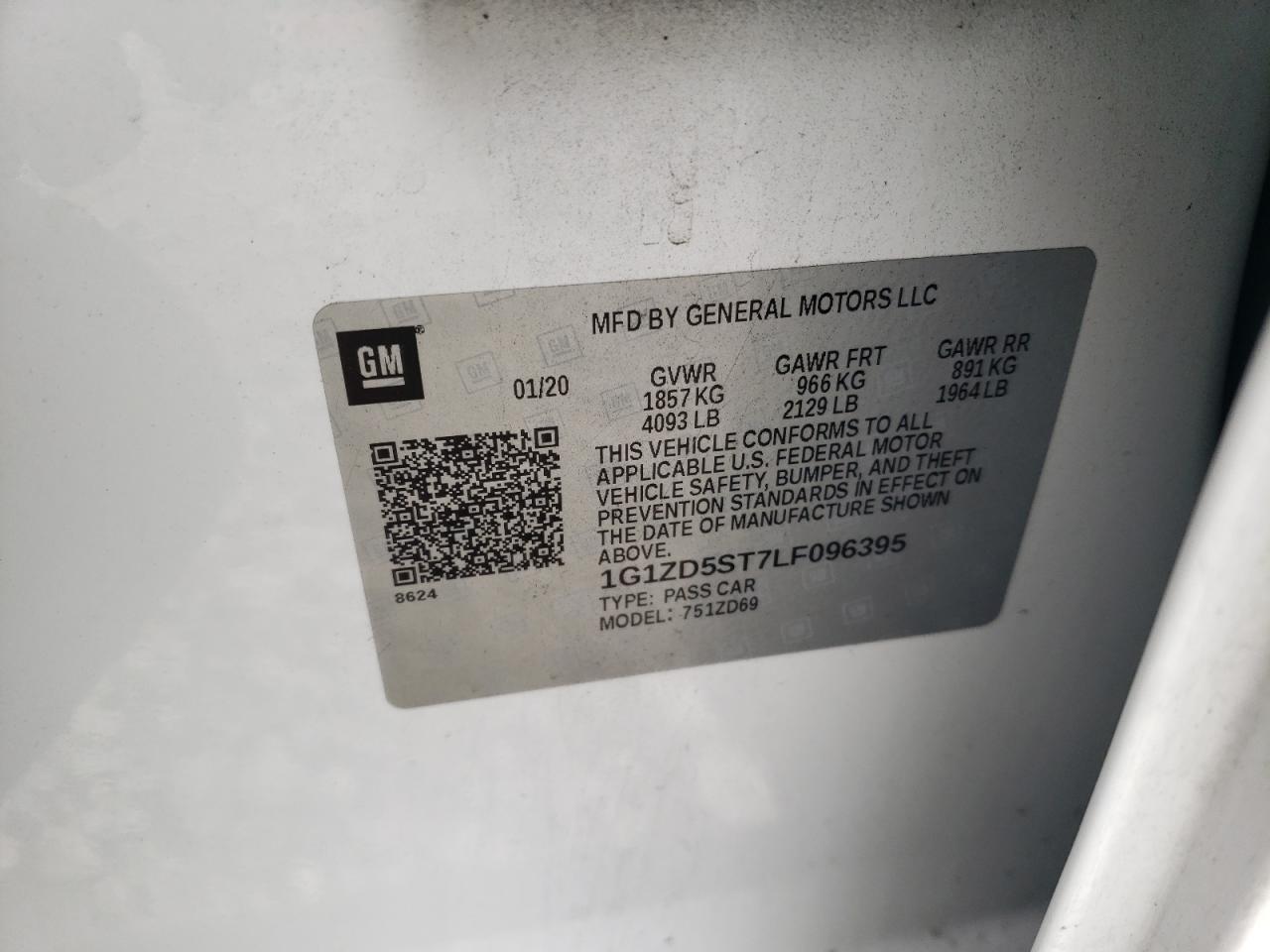 1G1ZD5ST7LF096395 CHEVROLET MALIBU 2020