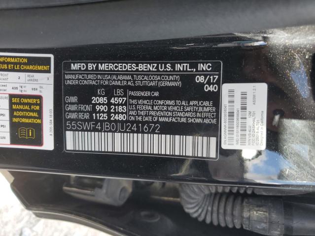 55SWF4JB0JU241672 Mercedes-Benz C 300