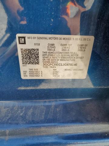 2018 CHEVROLET SILVERADO2 - 3GCPCREC1JG478146
