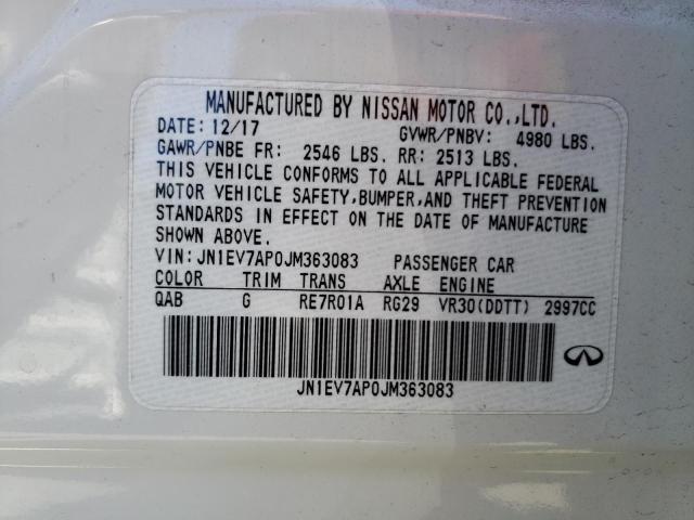 JN1EV7AP0JM363083 Infiniti Q50 LUXE