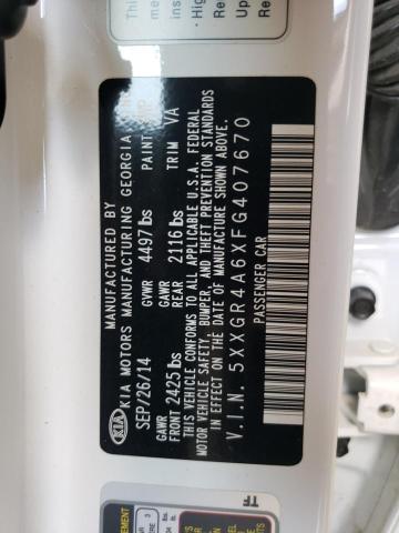 5XXGR4A6XFG407670 KIA OPTIMA SX