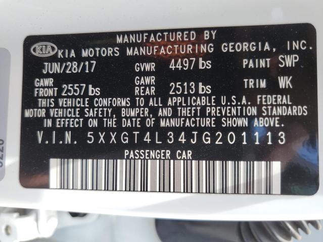 5XXGT4L34JG201113 KIA Optima Lx