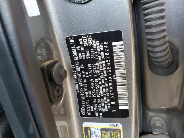 5XYKWDA76EG528248 KIA SORENTO SX