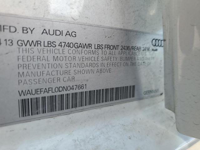 WAUEFAFL0DN047661 2013 AUDI A4, photo no. 13