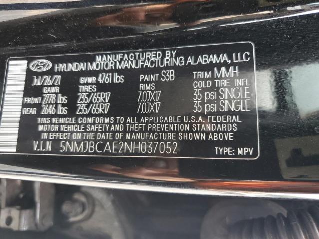 2022 HYUNDAI TUCSON 4D - 5NMJBCAE2NH037052