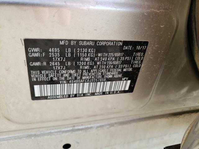 4S4BSAFC0J3257858 Subaru Outback 2.5i Premium