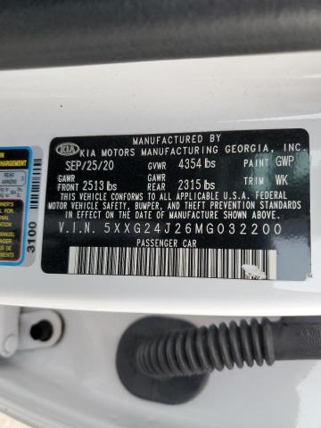 5XXG24J26MG032200 KIA K5 LX