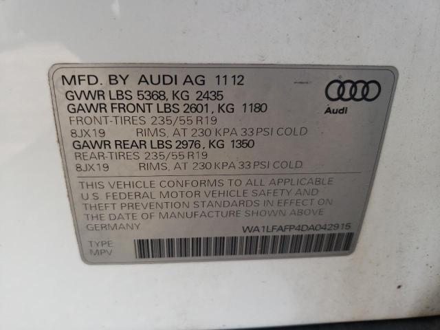 VIN WA1LFAFP4DA042915 2013 Audi Q5, Premium Plus no.12